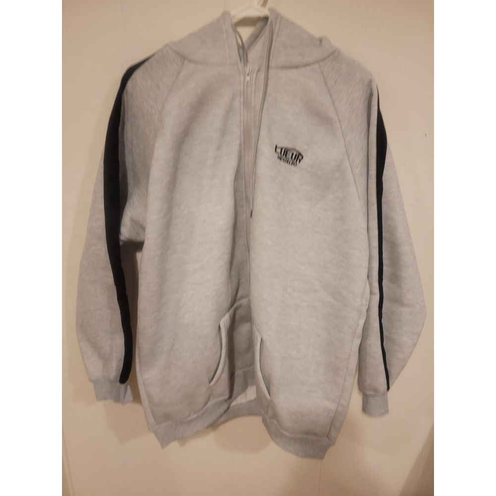 Lueur Destelyo Gray Zip Up Hoodie Men's Size Unspecified